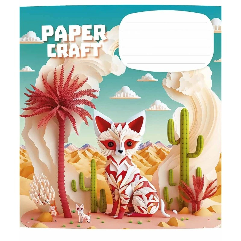 Тетрадь ученическая «Paper craft» 012-3354K-1 в клеточку, 12 листов опт, дропшиппинг