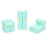 Антистрес кубик-трансформер Infinity Cube IGR133(Turquoise) пастельні кольори - гурт(опт), дропшиппінг 