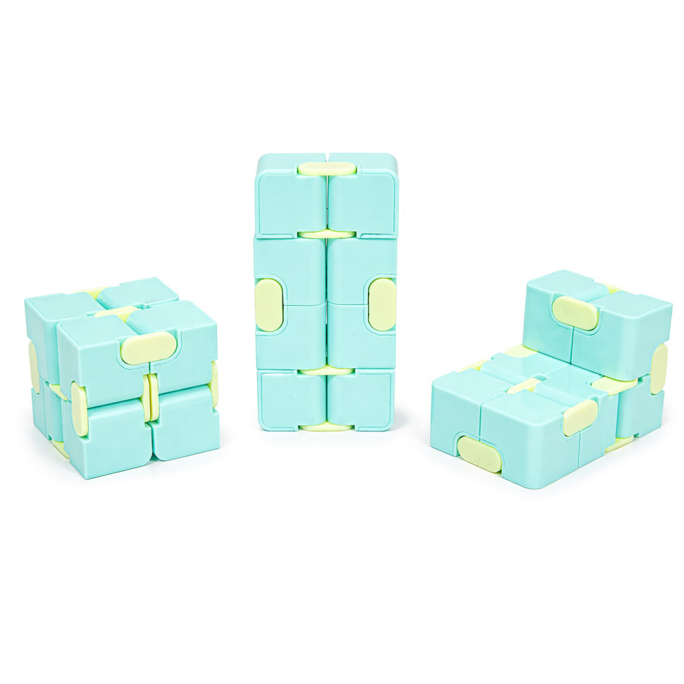 Антистрес кубик-трансформер Infinity Cube IGR133(Turquoise) пастельні кольори - гурт(опт), дропшиппінг