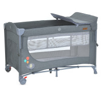 Кроватка-манеж 2 в 1 UNITY+ ME 1098 Gray, до 13 кг