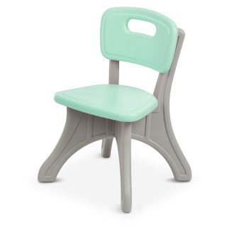 Детский столик с двумя стульями NEW TABLE-5 бежево-мятный