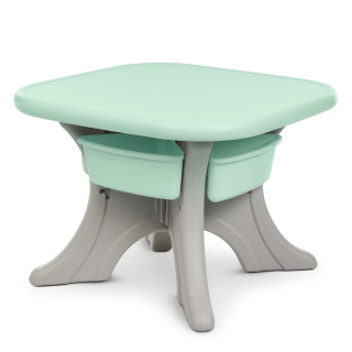 Детский столик с двумя стульями NEW TABLE-5 бежево-мятный