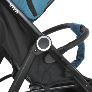 Коляска дитяча прогулянкова VIVA M 5723 Pine blue, синя