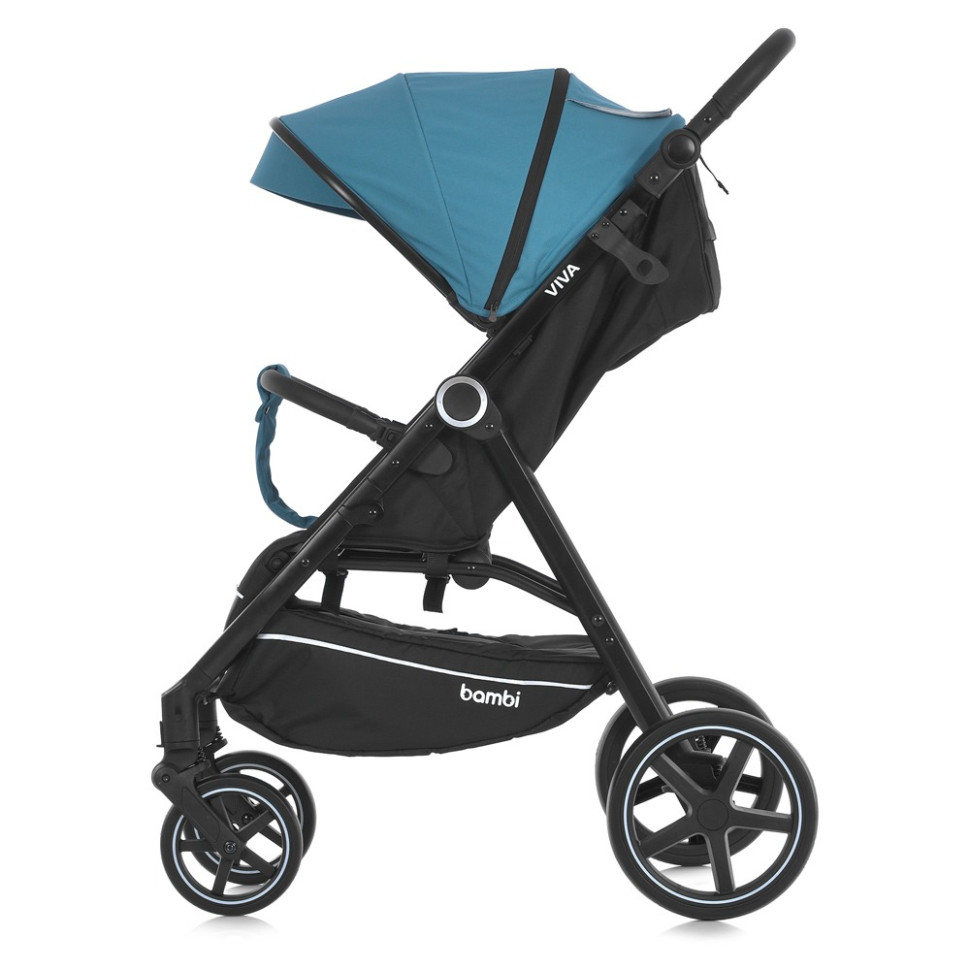 Коляска детская прогулочная VIVA M 5723 Pine blue, синяя опт, дропшиппинг
