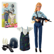 Кукла с нарядом DEFA 8388-BF 29 см, полиция, платье