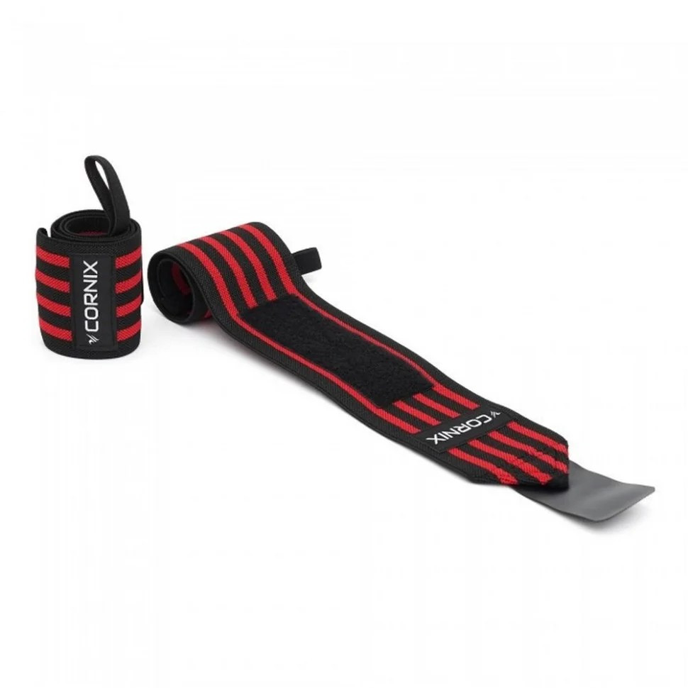 Бінти для зап'ястків Wrist Wraps Cornix XR-0195 Black/Red - гурт(опт), дропшиппінг
