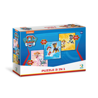 Дитячі Пазли 3 в 1 Paw Patrol 