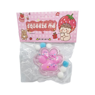 Антистресс Сквиш "Мягкие кошачьи лапки" KG-810(Cristal-Pink) 7 см