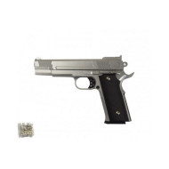 Игрушечный пистолет на пульках "Browning HP" Galaxy G20S металл стальной