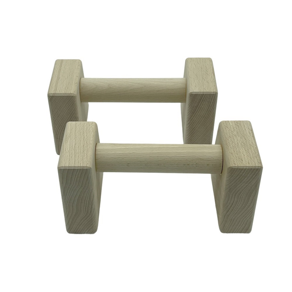 Паралетси, упори для віджимання дерев'яні Wood Gym Push Up NE-WD-20 з бука 20 см 2 шт - гурт(опт), дропшиппінг 