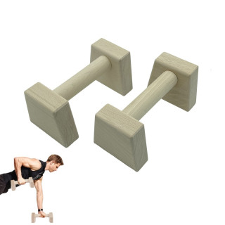 Паралетси, упори для віджимання дерев'яні Wood Gym Push Up NE-WD-20 з бука 20 см 2 шт