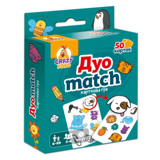 Карточная игра "Дуо Match" VT5904-03 количество карточек 50 шт