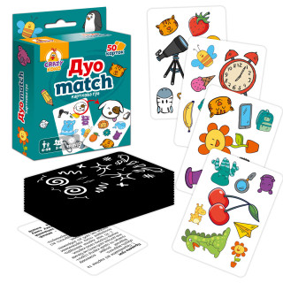 Карточная игра "Дуо Match" VT5904-03 количество карточек 50 шт