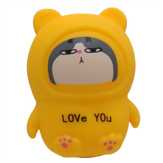 Детская игрушка тянучка-антистресс "Кошечка" YQ126, 9 см