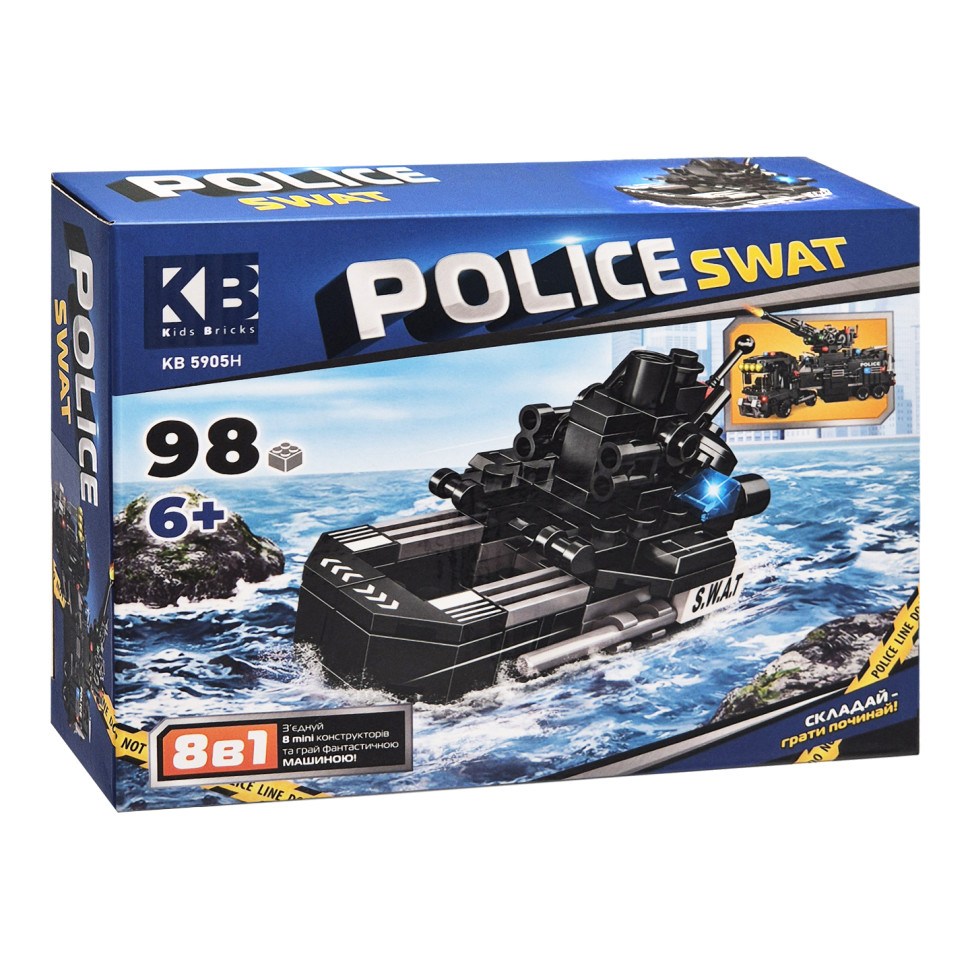 Дитячий конструктор Police SWAT KB 5905H пластик, 98 деталей - гурт(опт), дропшиппінг