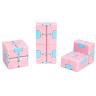Антистрес кубик-трансформер Infinity Cube IGR133(Pink) пастельні кольори - гурт(опт), дропшиппінг 