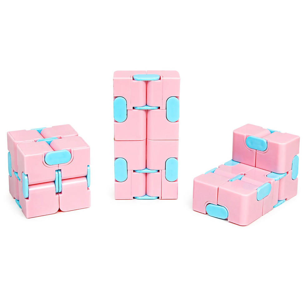 Антистрес кубик-трансформер Infinity Cube IGR133(Pink) пастельні кольори - гурт(опт), дропшиппінг