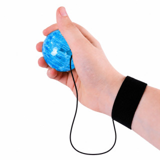 Дитячий м'яч Пострибунчик PR2511(Blue) тренажер, м'яч 6 см, світиться, з мотузкою 1 м