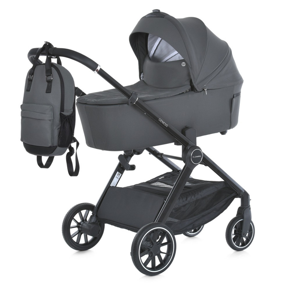 Коляска детская универсальная 2 в 1 GENESIS ME 1126 Asphalt Gray опт, дропшиппинг