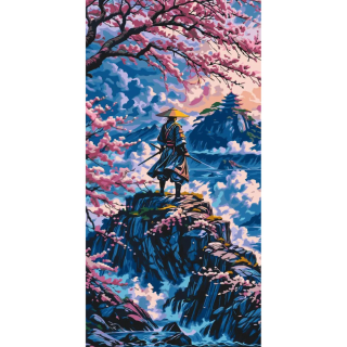 Картина по номерам "Путь самурая" LW5134, 40х80 см