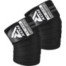 Бінти на коліна KR11 GYM Knee Wrap RDX Inc WAH-KR11BG, Black/Grey - гурт(опт), дропшиппінг 