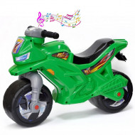 Детский беговел мотоцикл музыкальный 501G Зеленый