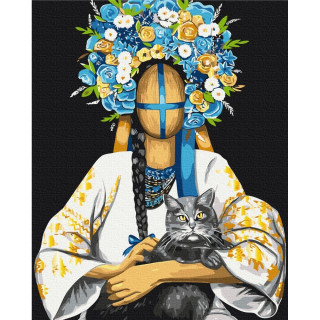 Картина по номерам "Украина - это я" ©Valeriya Macarenco BS53524, 40х50 см 