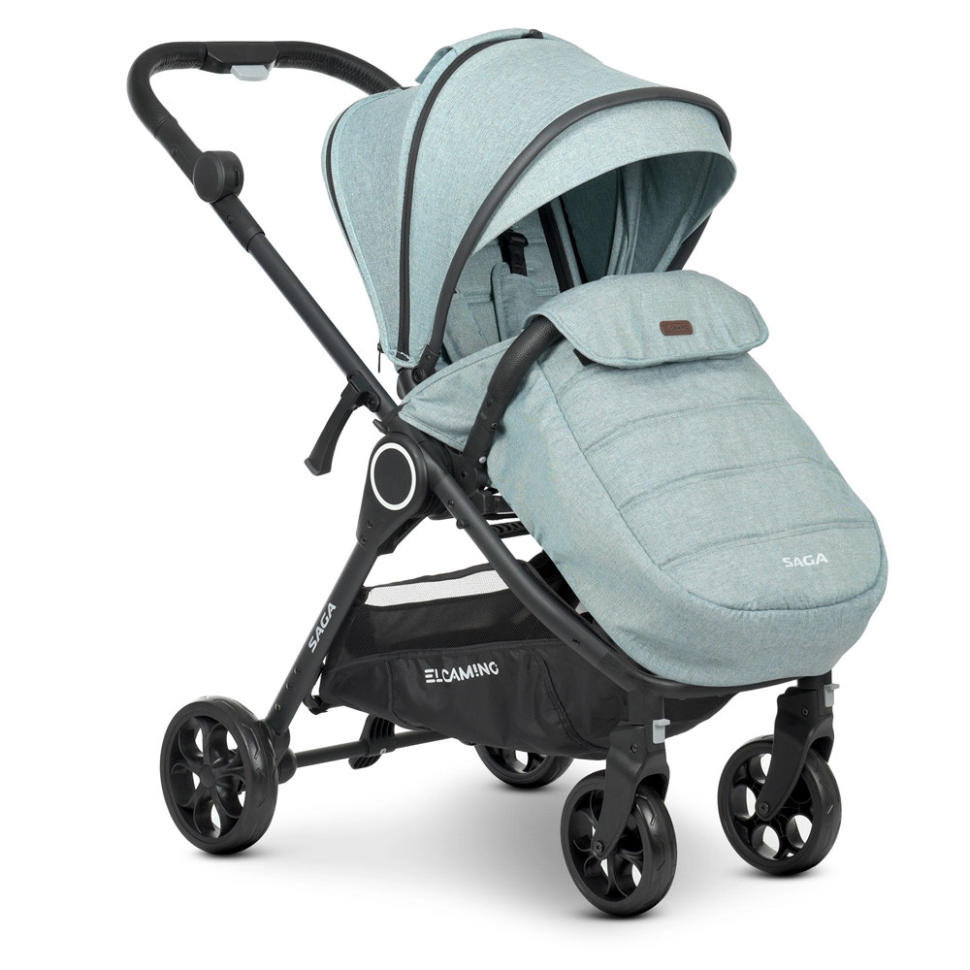 Коляска дитяча універсальна 2в1 EL CAMINO ME 1085 Denim Ash Blue - гурт(опт), дропшиппінг 