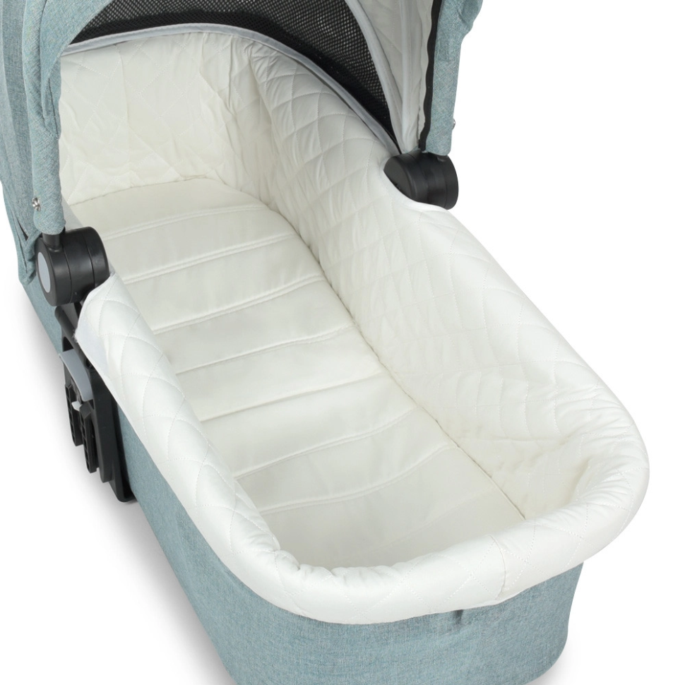 Коляска дитяча універсальна 2в1 EL CAMINO ME 1085 Denim Ash Blue - гурт(опт), дропшиппінг 