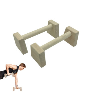 Паралетси, упори для віджимання дерев'яні Wood Gym Push Up NE-WD-30 з бука 30 см 2 шт