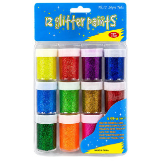 Детский набор декоративного клея "Glitter" DSCN9530, 12 цветов