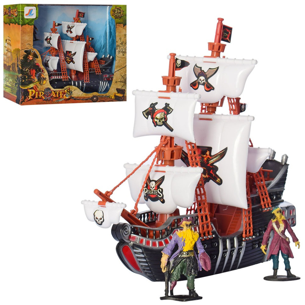 Игровой набор Пиратский корабль 17605A,фигурки 2 шт, корабль 29 см опт, дропшиппинг