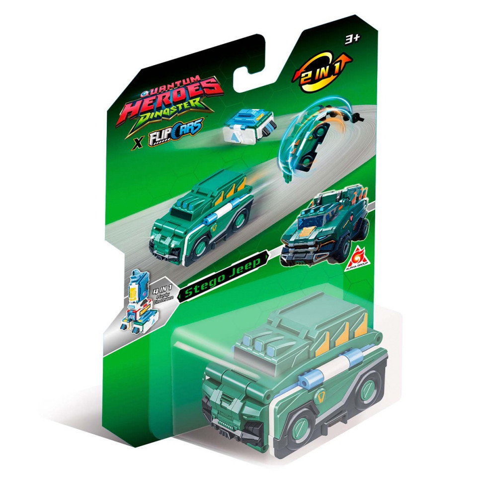 Детская машинка-трансформер 2 в 1 Dinoster EU636310R(Green) опт, дропшиппинг