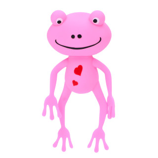 Детская игрушка-антистресс "Лягушонок" MS 4031(Pink) размер 13 см, мука