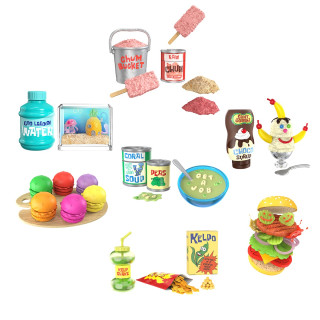 Игровой набор для творчества "Вкусности Красти Краб" MGA's Miniverse 599296 серии "SpongeBob" 
