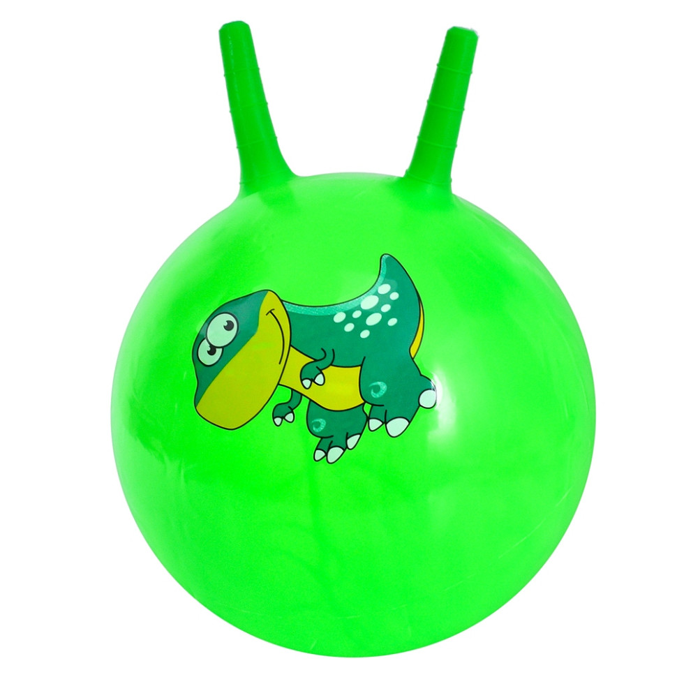Дитячий м'яч для фітнесу Динозаврик MS 4372(Green) з ріжками, 45 см, 350 г - гурт(опт), дропшиппінг