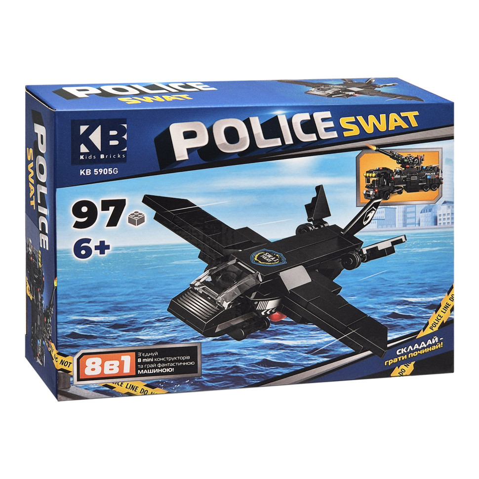 Дитячий конструктор Police SWAT KB 5905G пластик, 97 деталей - гурт(опт), дропшиппінг