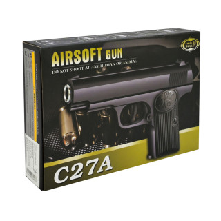 Детский игровой Пистолет C27A металл/пластик, стреляет пульками 6 мм