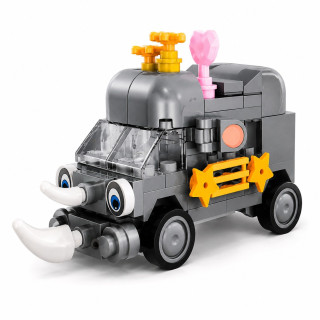 Детский конструктор Rhino Bus BB121E-G серии "Animal Bus", 104 детали