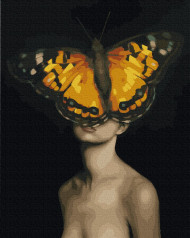 Картина по номерам. Brushme "Бабочки в моей голове" GX36583