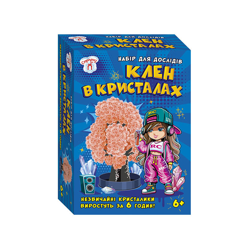 Набор для экспериментов Клен в кристаллах 10114182 персиковое опт, дропшиппинг