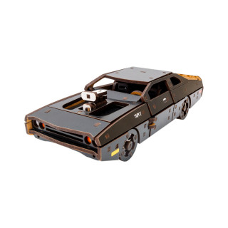 Деревянный 3D конструктор "Fast Furious" Puz-62519, 125 деталей, черный