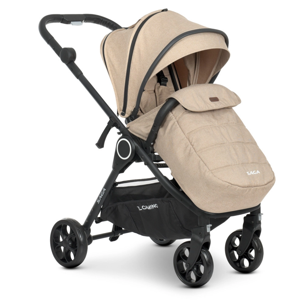 Коляска дитяча універсальна 2в1 EL CAMINO ME 1085 Denim Beige - гурт(опт), дропшиппінг 