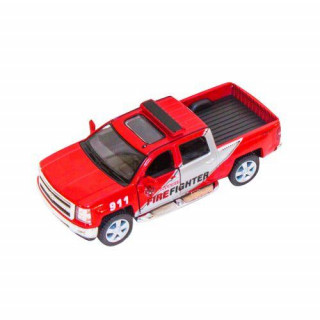 Инерционная машинка "FireFighter" Chevrolet Silverado KT5381WPR(Red) красный, масштаб 1:46