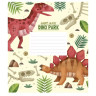 Зошит учнівський Dino park 012-3227K-4 в клітинку на 12 аркушів - гурт(опт), дропшиппінг 