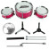 Барабанна установка іграшкова 992-1-5 38х20х43 см, барабани 3 шт, стільчик  - гурт(опт), дропшиппінг 