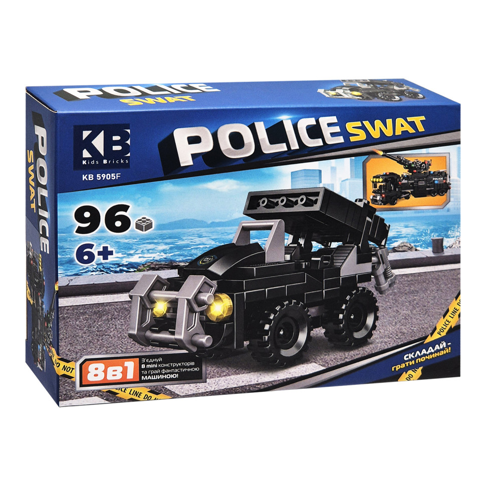 Дитячий конструктор Police SWAT KB 5905F пластик, 96 деталей - гурт(опт), дропшиппінг