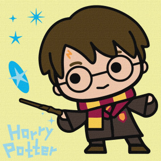 Картина по номерам "Harry Potter: Волшебство под звездами" KHO1365, 25x25 см