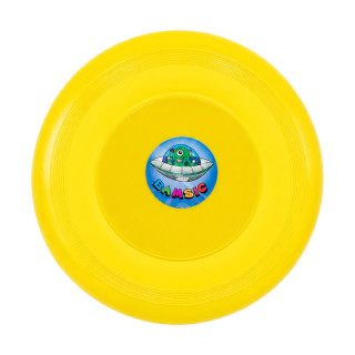 Детская игрушка “Летающая тарелка” 034/1BMS(Yellow) диаметр 21 см