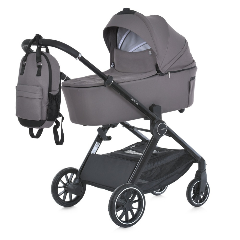 Коляска дитяча універсальна 2 в 1 GENESIS ME 1126 Taupe Gray - гурт(опт), дропшиппінг 